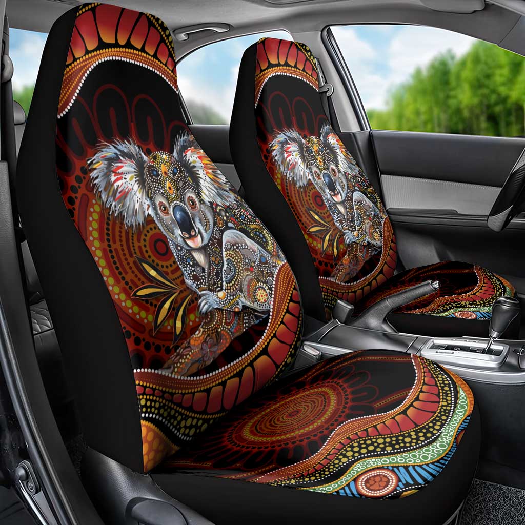 Indigenous Koala Australia Car Seat Cover Australian Aboriginal Art Proud