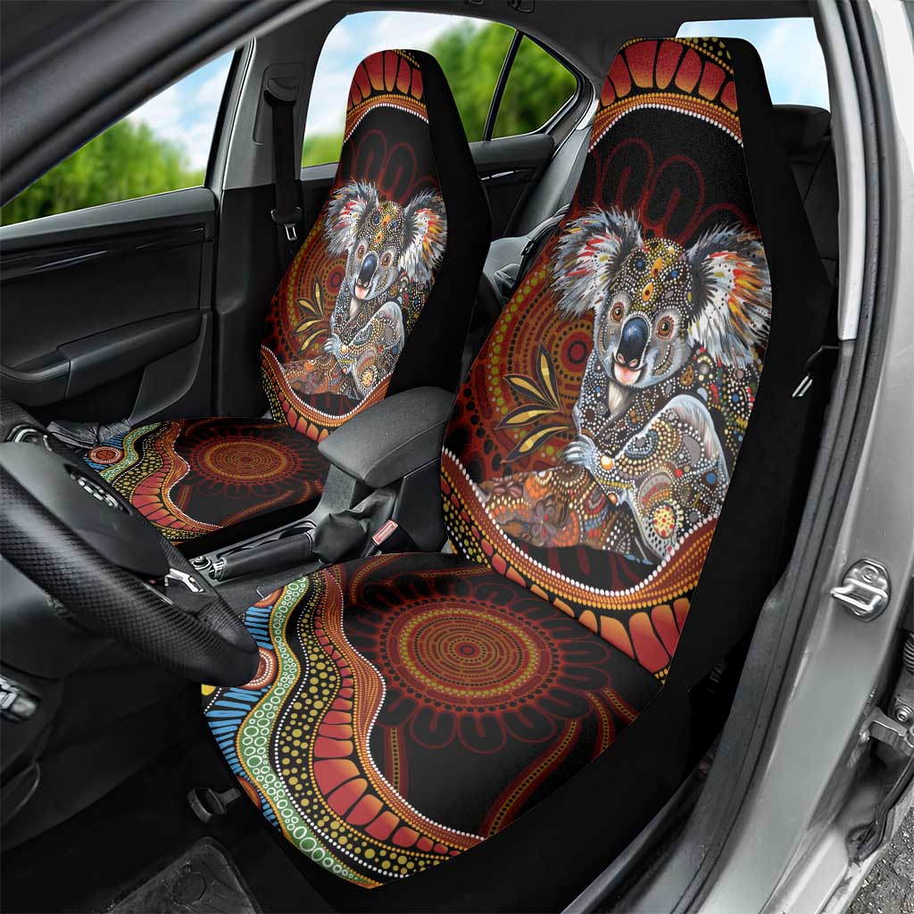 Indigenous Koala Australia Car Seat Cover Australian Aboriginal Art Proud