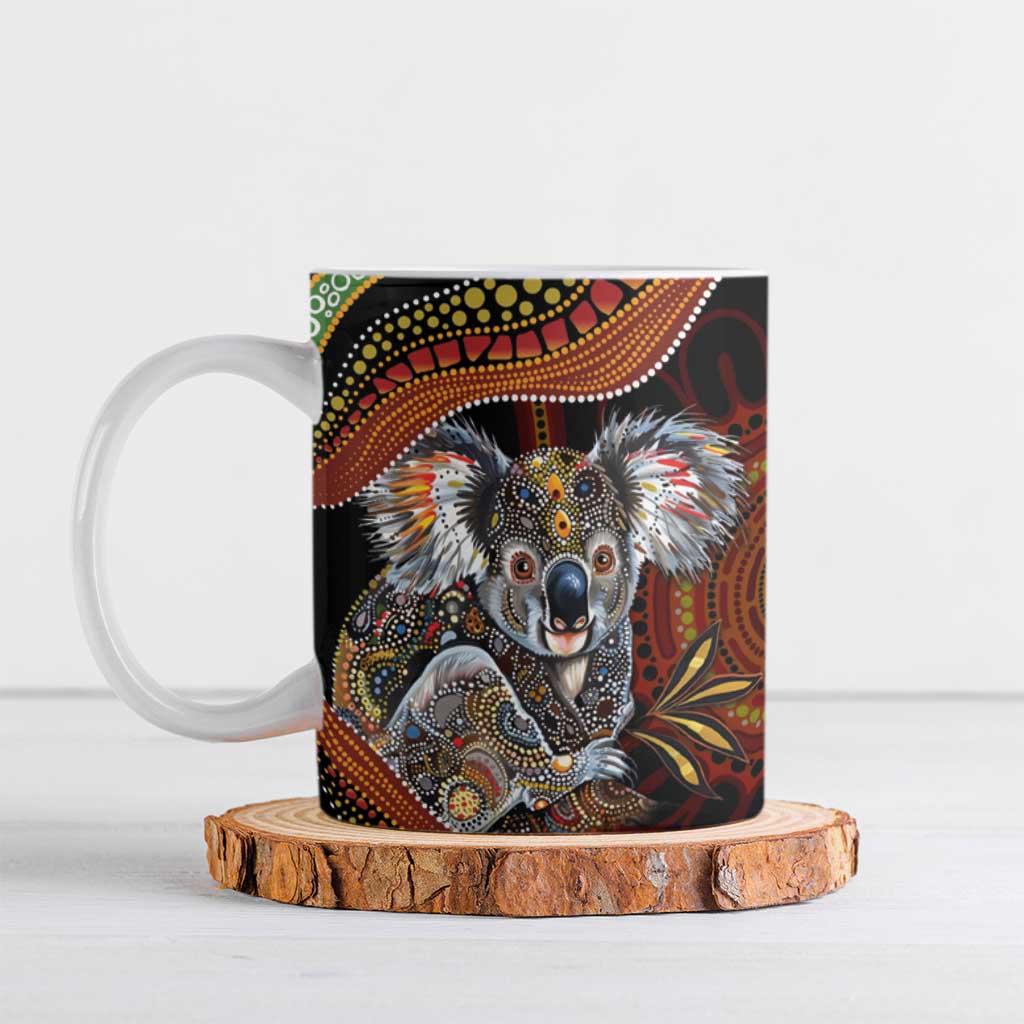Indigenous Koala Australia Ceramic Mug Australian Aboriginal Art Proud
