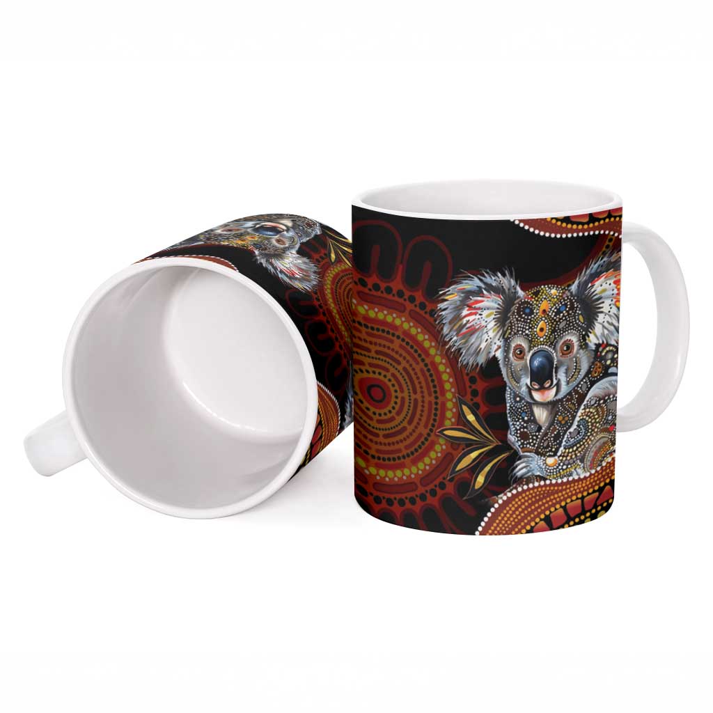 Indigenous Koala Australia Ceramic Mug Australian Aboriginal Art Proud