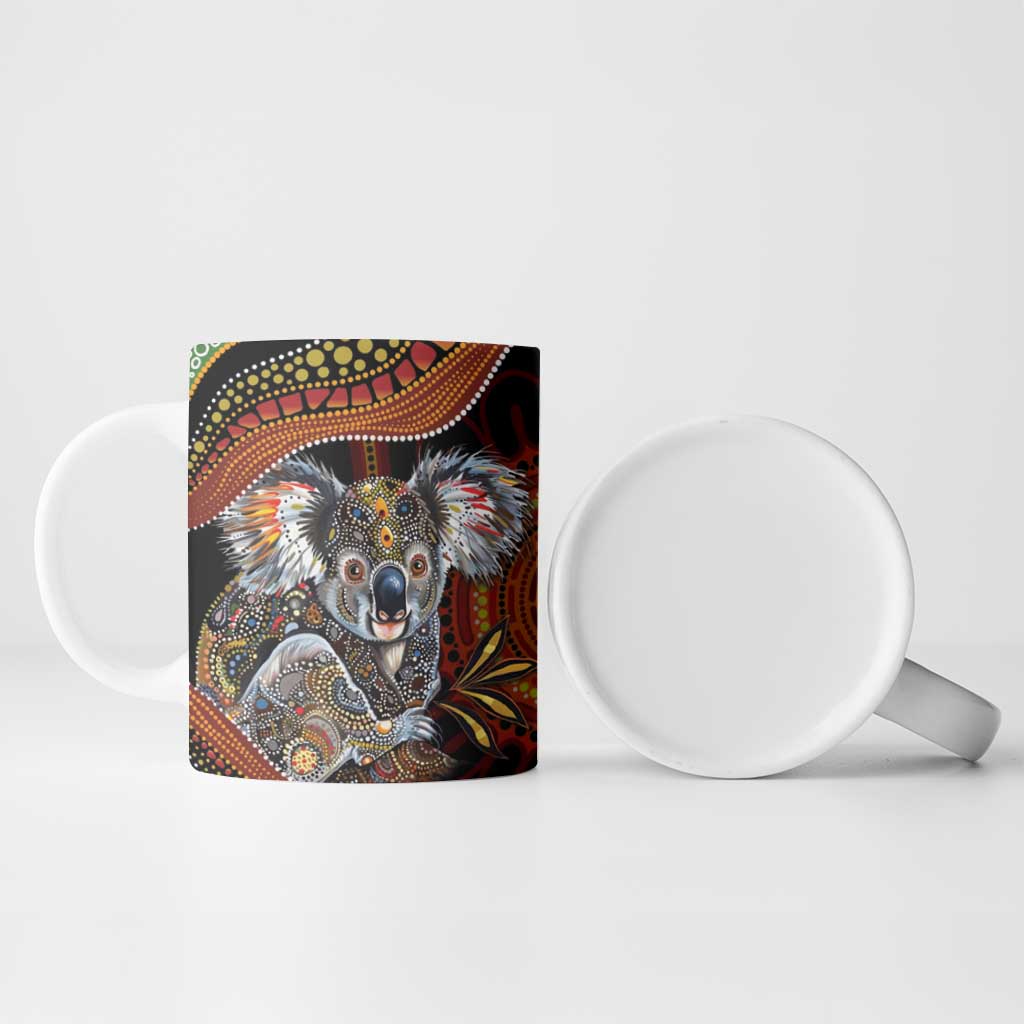 Indigenous Koala Australia Ceramic Mug Australian Aboriginal Art Proud