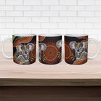 Indigenous Koala Australia Ceramic Mug Australian Aboriginal Art Proud