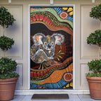 Indigenous Koala Australia Door Cover Australian Aboriginal Art Proud