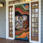 Indigenous Koala Australia Door Cover Australian Aboriginal Art Proud