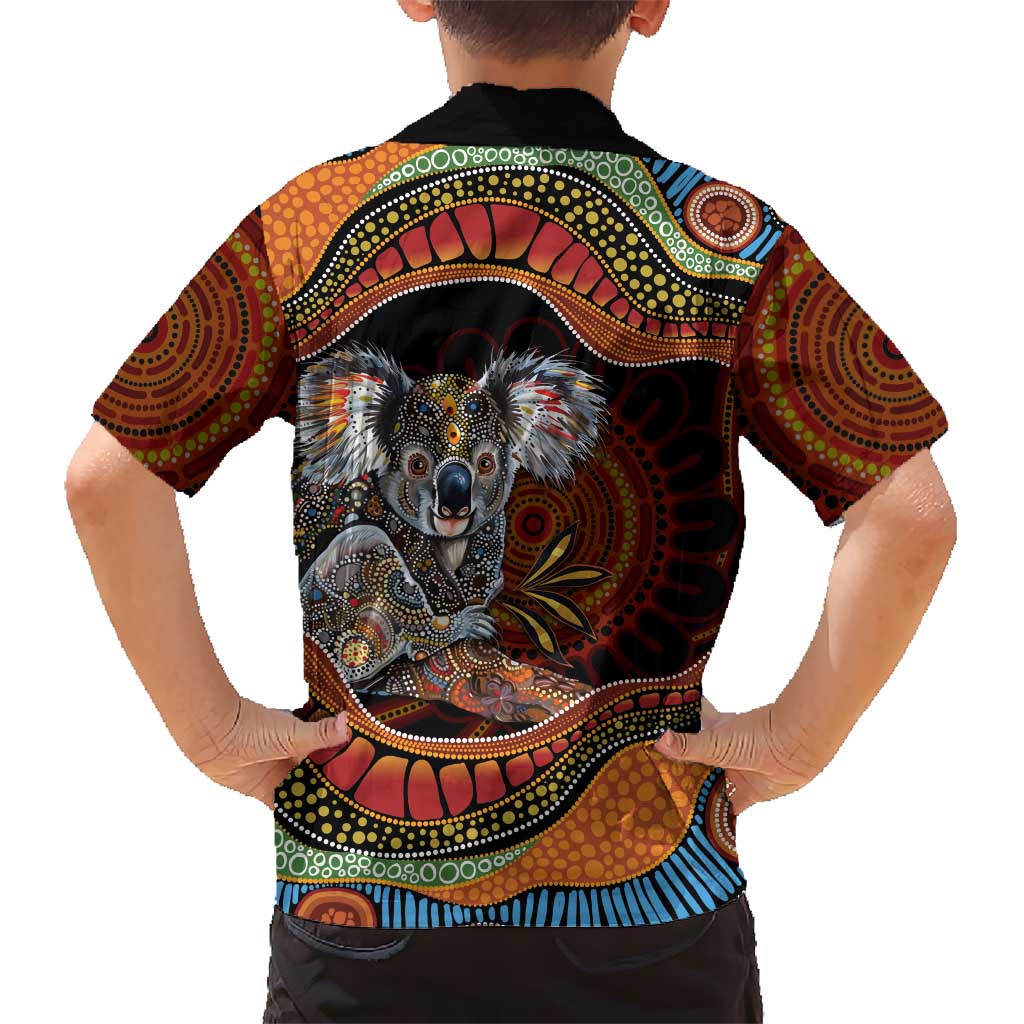 Indigenous Koala Australia Family Matching Mermaid Dress and Hawaiian Shirt Australian Aboriginal Art Proud