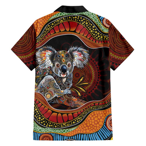 Indigenous Koala Australia Family Matching Mermaid Dress and Hawaiian Shirt Australian Aboriginal Art Proud