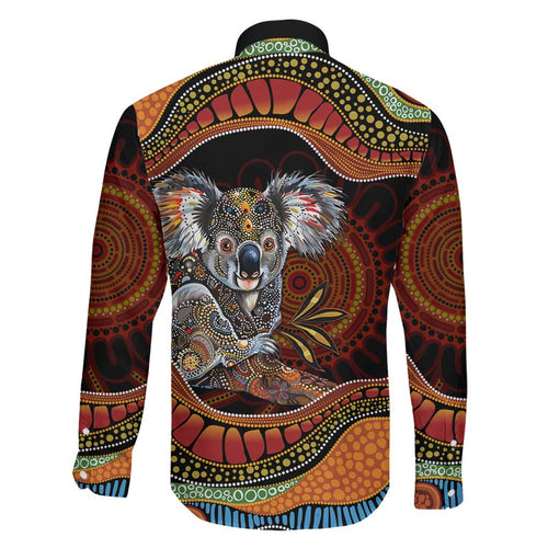 Indigenous Koala Australia Family Matching Summer Maxi Dress and Hawaiian Shirt Australian Aboriginal Art Proud