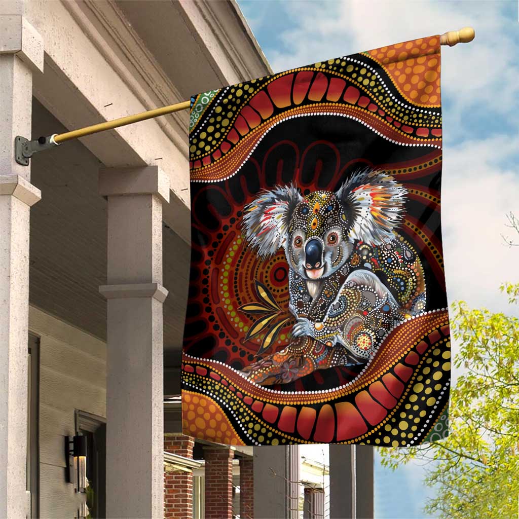 Indigenous Koala Australia Garden Flag Australian Aboriginal Art Proud
