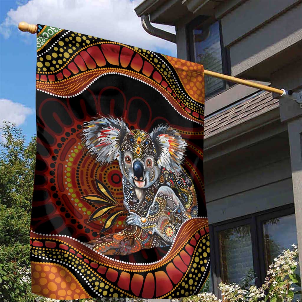 Indigenous Koala Australia Garden Flag Australian Aboriginal Art Proud