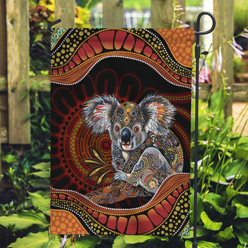 Indigenous Koala Australia Garden Flag Australian Aboriginal Art Proud