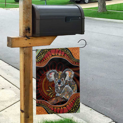 Indigenous Koala Australia Garden Flag Australian Aboriginal Art Proud