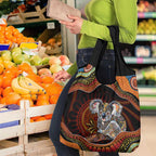 Indigenous Koala Australia Grocery Bag Australian Aboriginal Art Proud