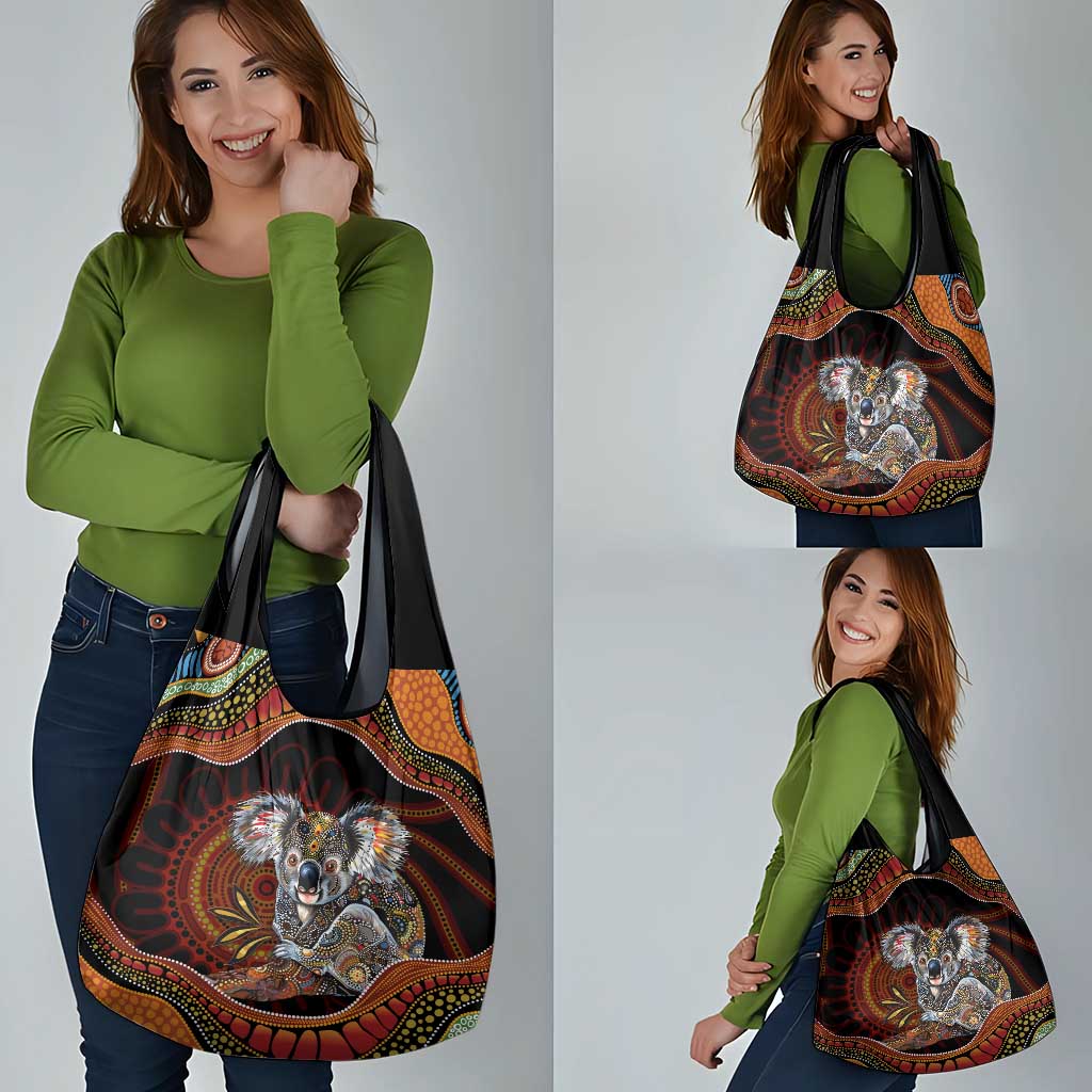 Indigenous Koala Australia Grocery Bag Australian Aboriginal Art Proud