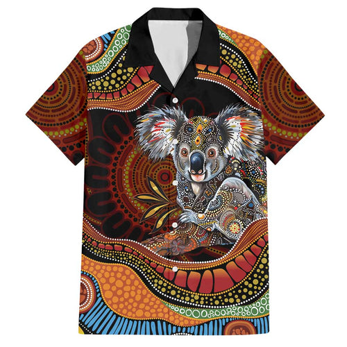 Indigenous Koala Australia Hawaiian Shirt Australian Aboriginal Art Proud