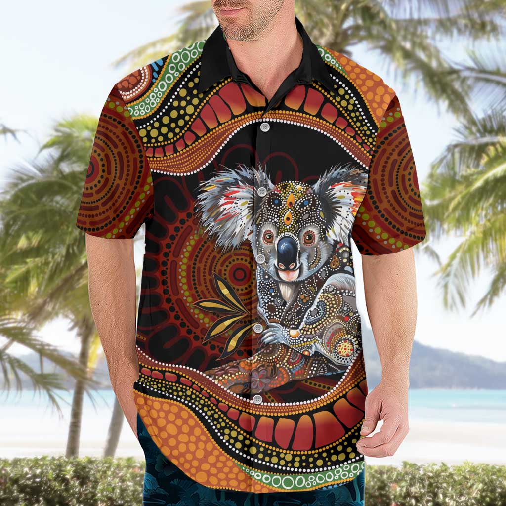 Indigenous Koala Australia Hawaiian Shirt Australian Aboriginal Art Proud
