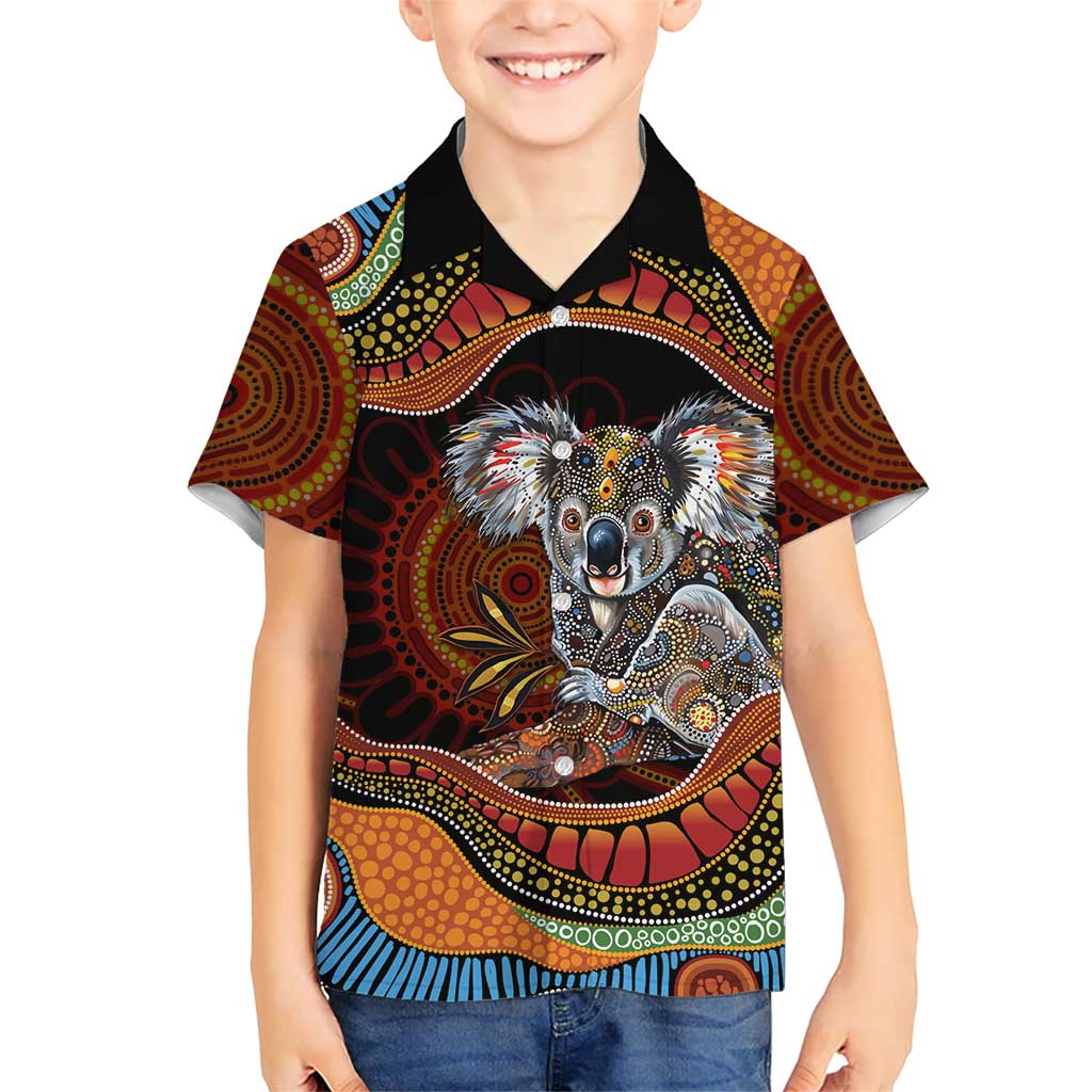 Indigenous Koala Australia Hawaiian Shirt Australian Aboriginal Art Proud