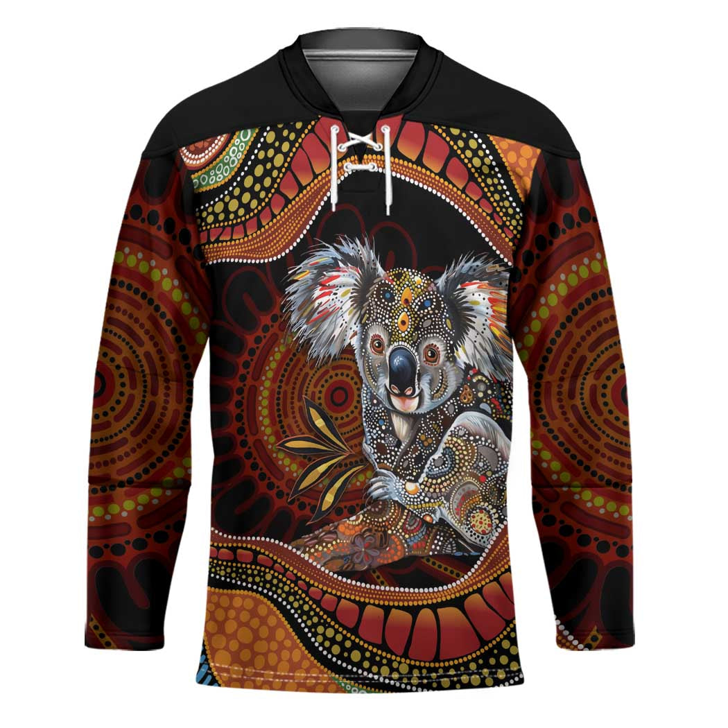 Indigenous Koala Australia Hockey Jersey Australian Aboriginal Art Proud