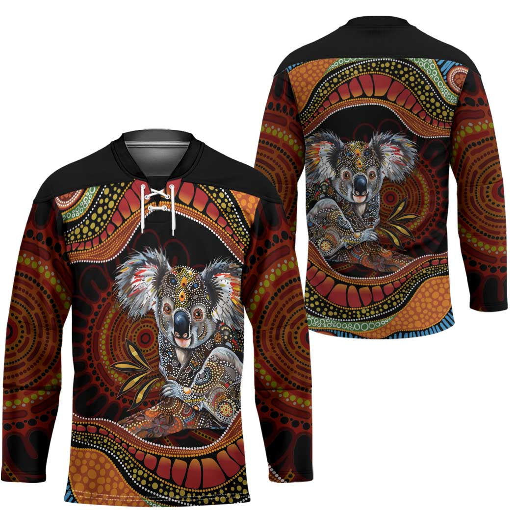 Indigenous Koala Australia Hockey Jersey Australian Aboriginal Art Proud