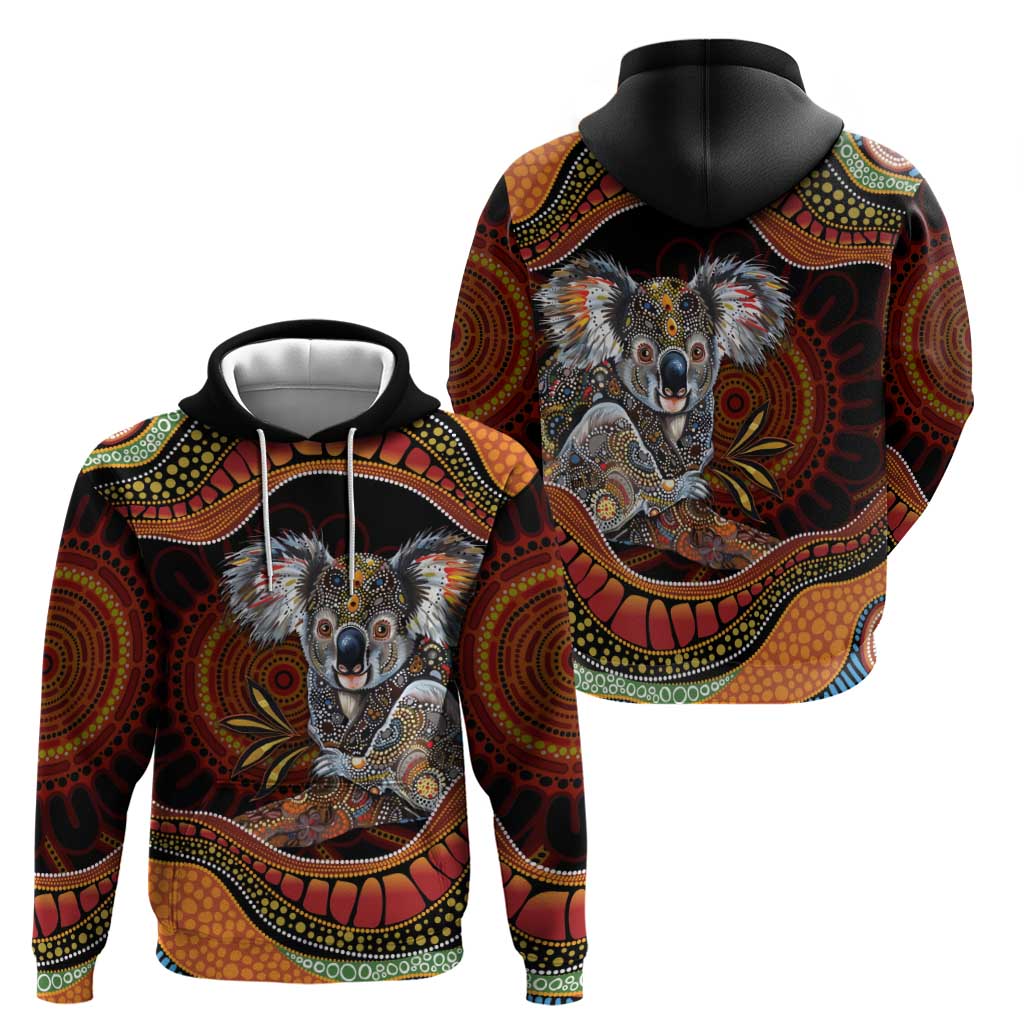 Indigenous Koala Australia Hoodie Australian Aboriginal Art Proud