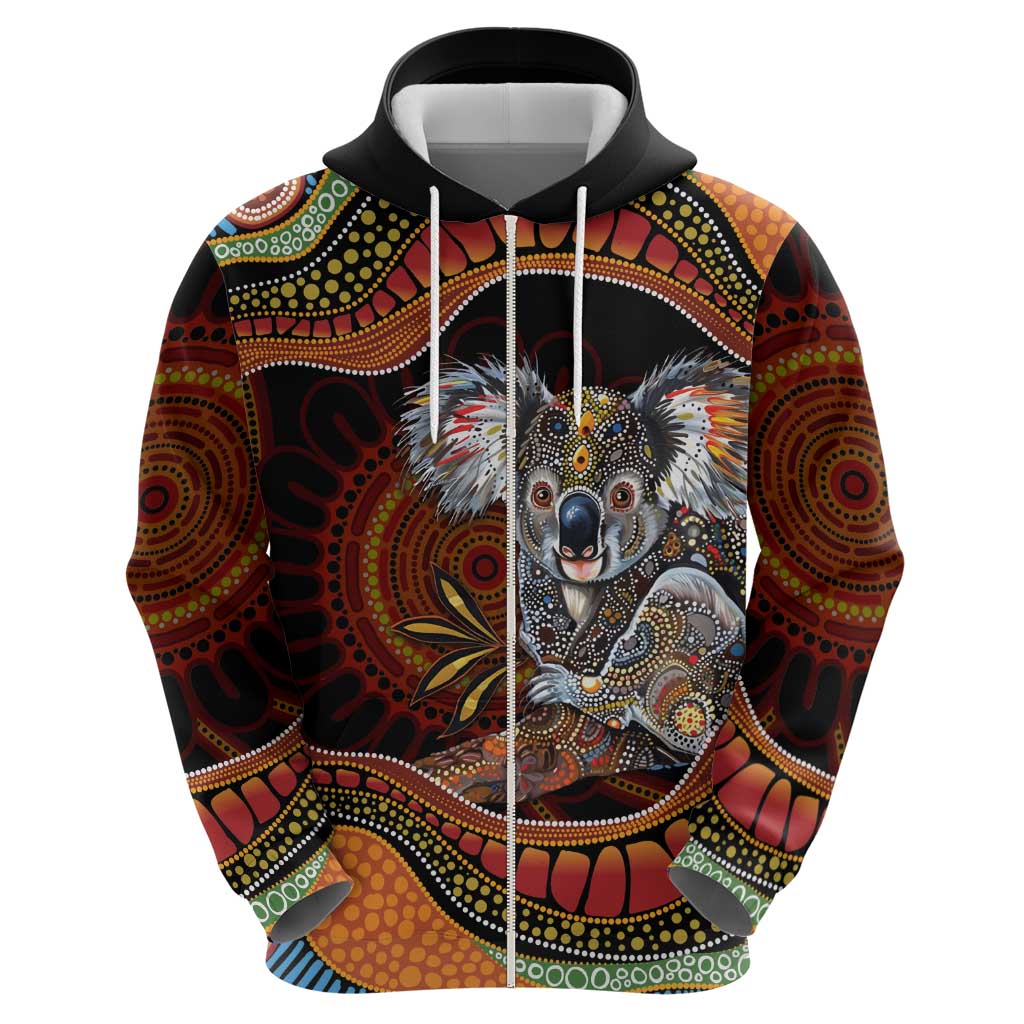 Indigenous Koala Australia Hoodie Australian Aboriginal Art Proud
