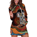 Indigenous Koala Australia Hoodie Dress Australian Aboriginal Art Proud