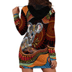 Indigenous Koala Australia Hoodie Dress Australian Aboriginal Art Proud