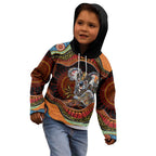 Indigenous Koala Australia Kid Hoodie Australian Aboriginal Art Proud