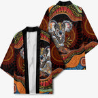 Indigenous Koala Australia Kimono Australian Aboriginal Art Proud