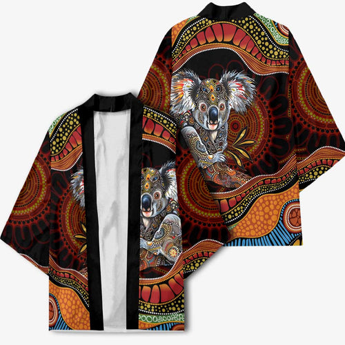 Indigenous Koala Australia Kimono Australian Aboriginal Art Proud