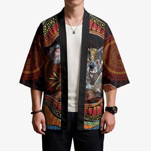 Indigenous Koala Australia Kimono Australian Aboriginal Art Proud
