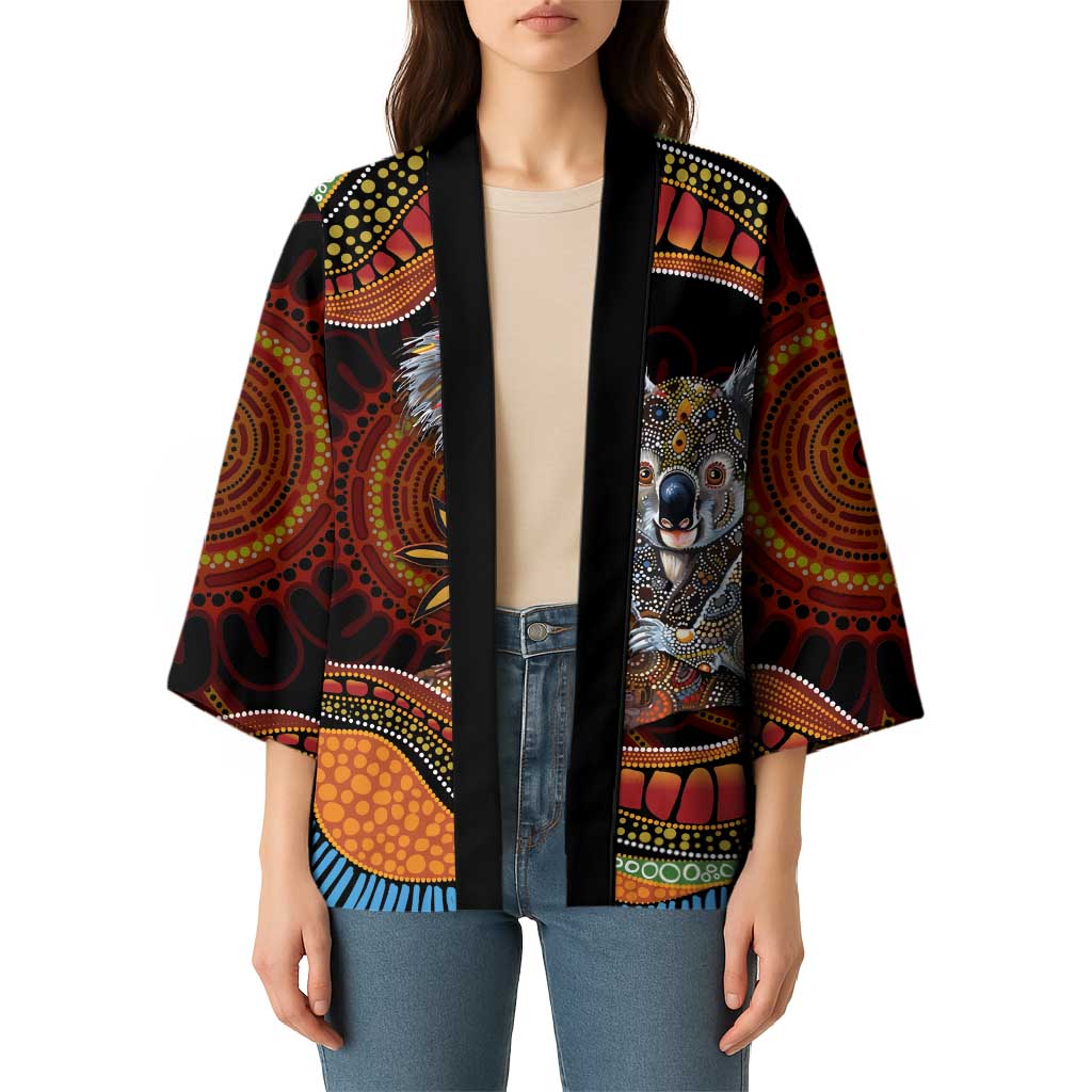 Indigenous Koala Australia Kimono Australian Aboriginal Art Proud