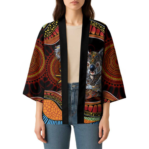 Indigenous Koala Australia Kimono Australian Aboriginal Art Proud