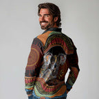 Indigenous Koala Australia Long Sleeve Polo Shirt Australian Aboriginal Art Proud