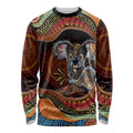 Indigenous Koala Australia Long Sleeve Shirt Australian Aboriginal Art Proud