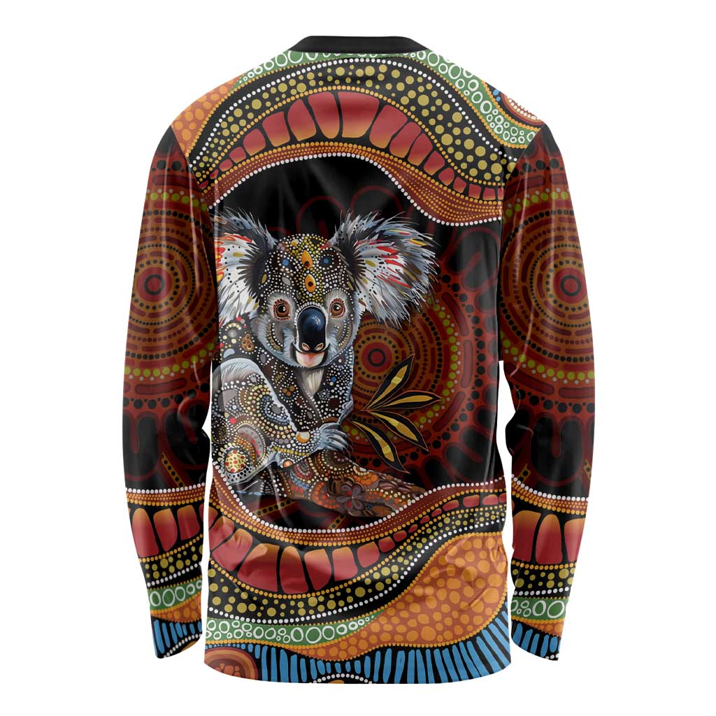 Indigenous Koala Australia Long Sleeve Shirt Australian Aboriginal Art Proud