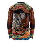 Indigenous Koala Australia Long Sleeve Shirt Australian Aboriginal Art Proud