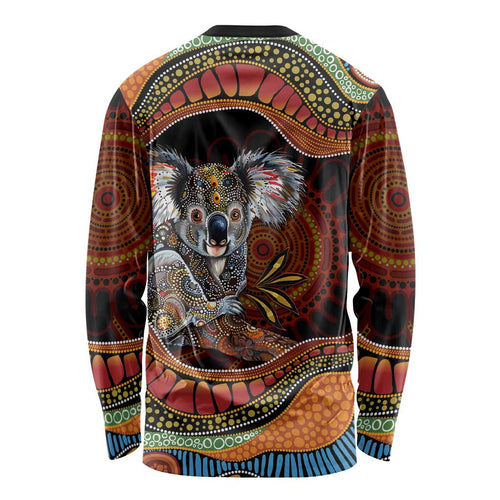 Indigenous Koala Australia Long Sleeve Shirt Australian Aboriginal Art Proud