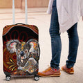 Indigenous Koala Australia Luggage Cover Australian Aboriginal Art Proud
