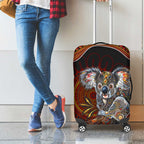Indigenous Koala Australia Luggage Cover Australian Aboriginal Art Proud