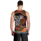 Indigenous Koala Australia Men Tank Top Australian Aboriginal Art Proud