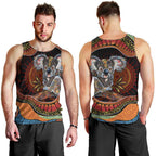Indigenous Koala Australia Men Tank Top Australian Aboriginal Art Proud