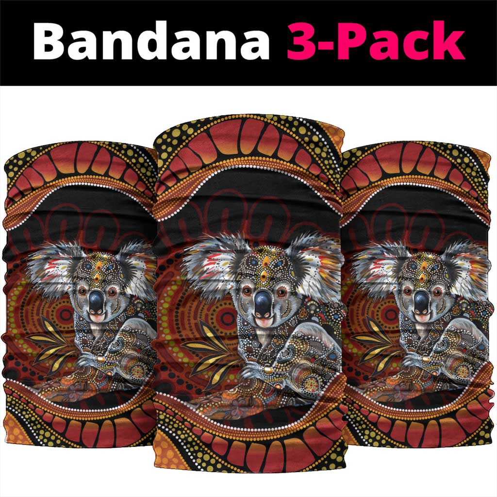 Indigenous Koala Australia Neck Gaiter Australian Aboriginal Art Proud
