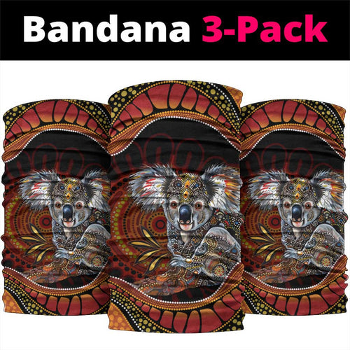Indigenous Koala Australia Neck Gaiter Australian Aboriginal Art Proud