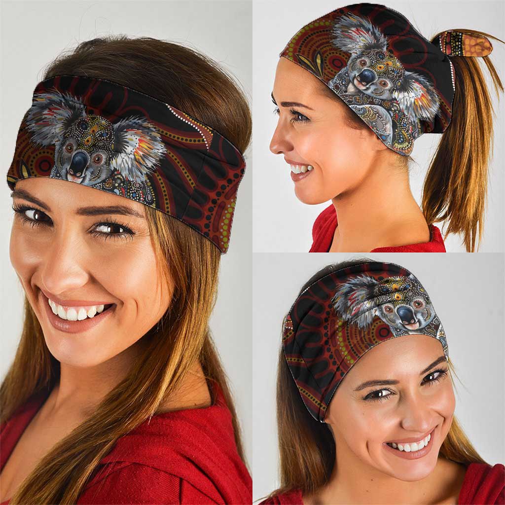 Indigenous Koala Australia Neck Gaiter Australian Aboriginal Art Proud
