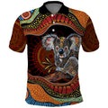 Indigenous Koala Australia Polo Shirt Australian Aboriginal Art Proud