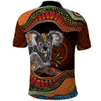 Indigenous Koala Australia Polo Shirt Australian Aboriginal Art Proud