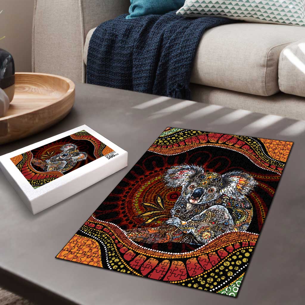 Indigenous Koala Australia Puzzle Australian Aboriginal Art Proud
