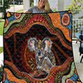 Indigenous Koala Australia Quilt Australian Aboriginal Art Proud