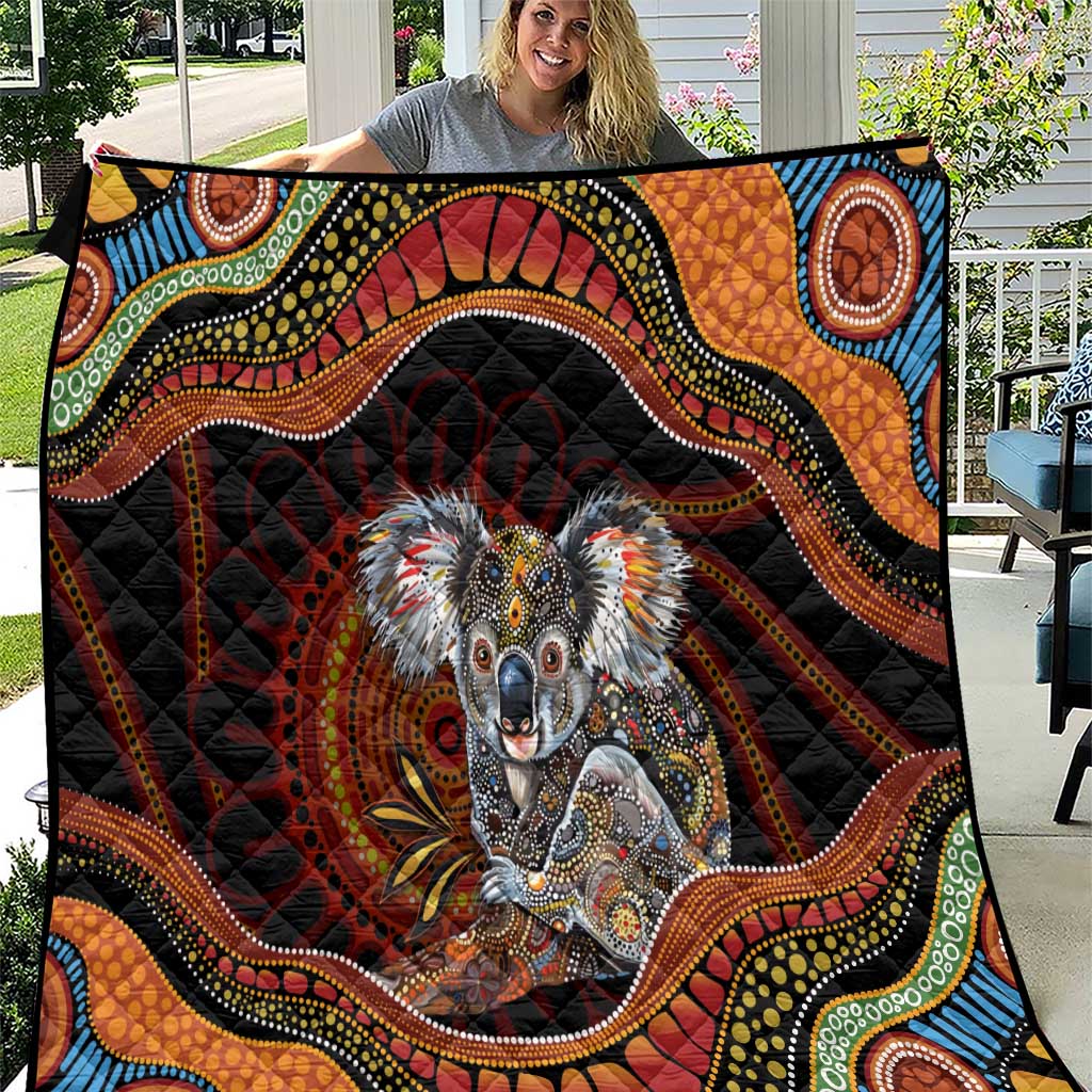 Indigenous Koala Australia Quilt Australian Aboriginal Art Proud