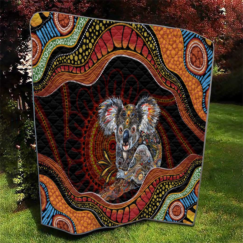 Indigenous Koala Australia Quilt Australian Aboriginal Art Proud